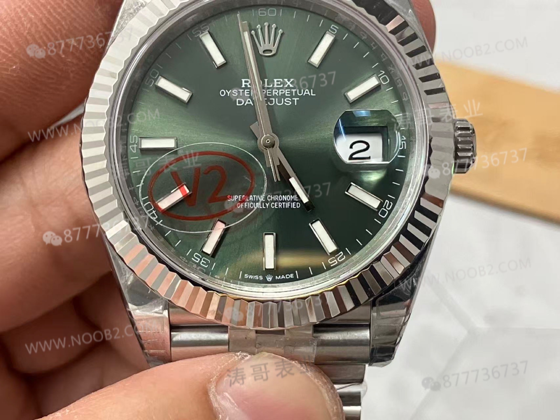 VS Factory Rolex 41 Datejust V2 nane yeşili renk, Dandong 3235 mekanizması — almaya değer mi? — 7. fotoğraf