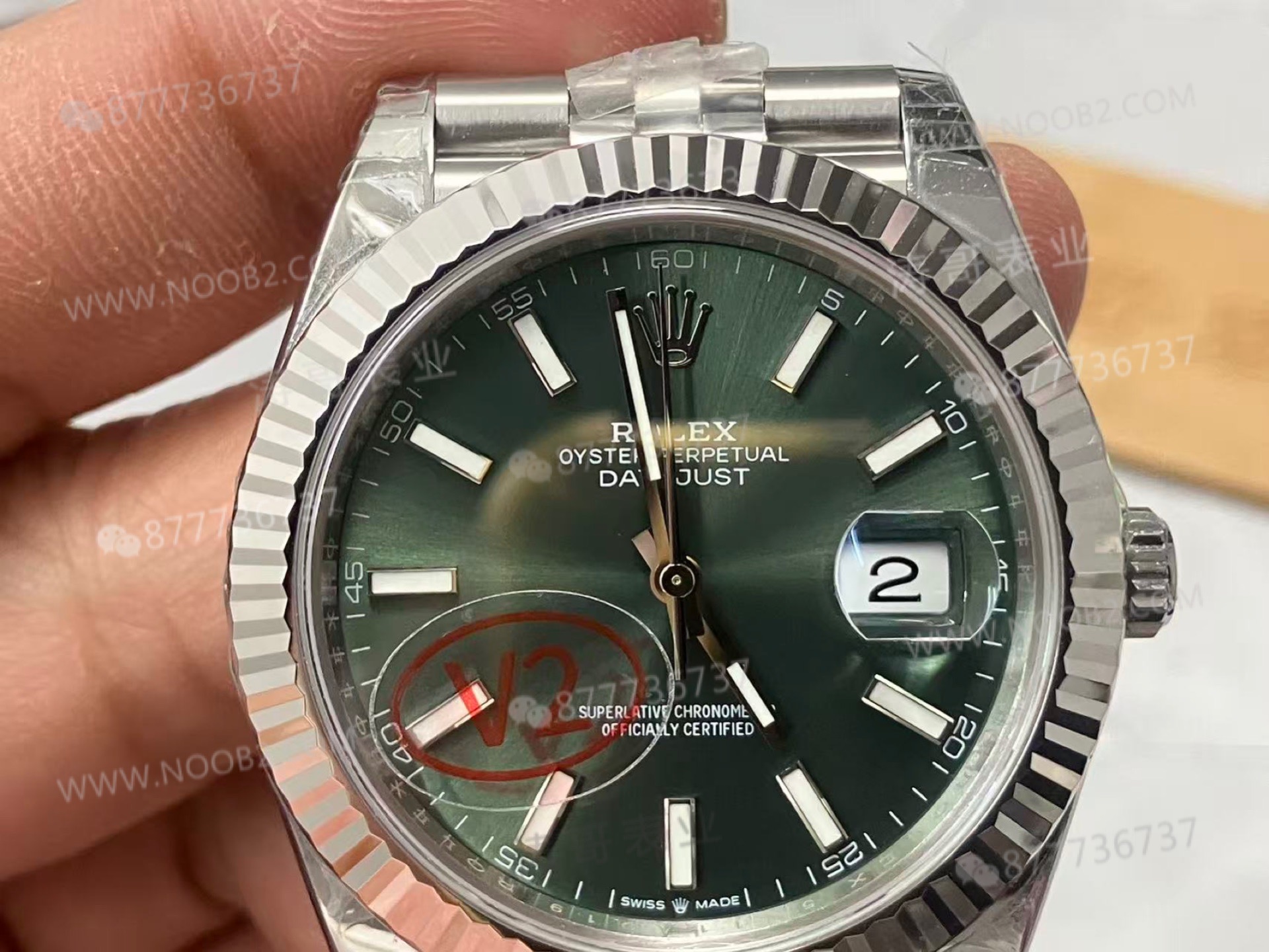 VS Factory Rolex 41 Datejust V2 nane yeşili renk, Dandong 3235 mekanizması — almaya değer mi? — 9. fotoğraf