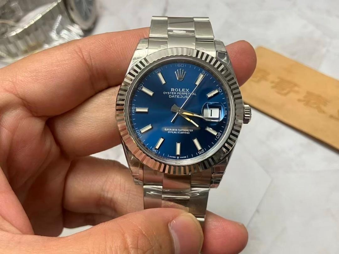 VS Factory Rolex 41 Datejust V2 Sürümü Güncellenen Beyaz Altın Tırtıklı Bezelin Kalitesi Nasıl? — 2. fotoğraf