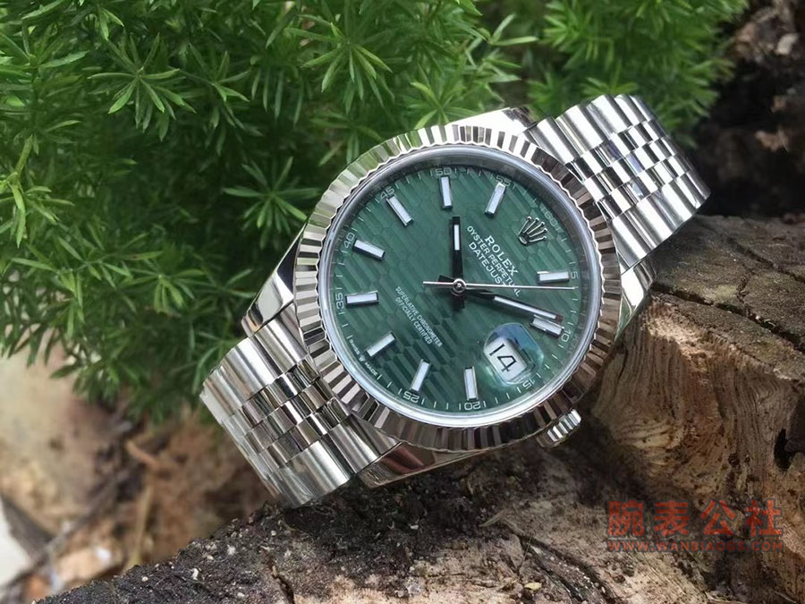VS Factory Rolex 41 Datejust yeşil kareli kadran replika saat detaylı inceleme - VS Datejust saat — 1. fotoğraf