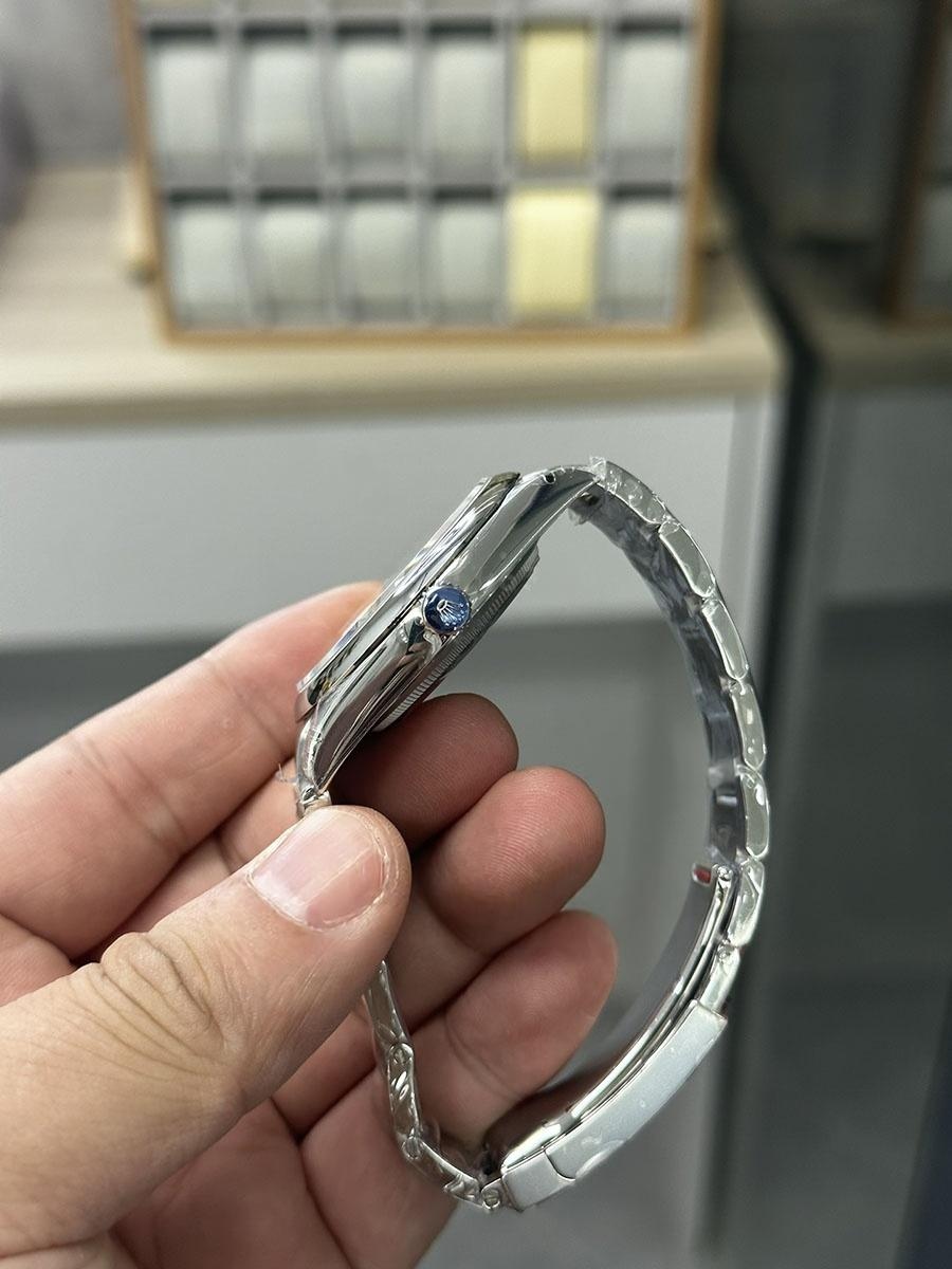 VS Factory Rolex 41 Oyster Perpetual serisi beyaz kadranlı replika kol saati - VS saat — 4. fotoğraf