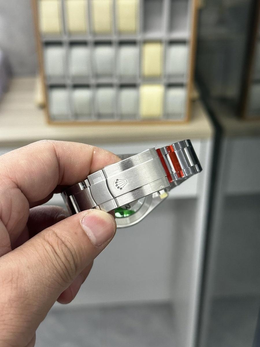 VS Factory Rolex 41 Oyster Perpetual serisi beyaz kadranlı replika kol saati - VS saat — 5. fotoğraf