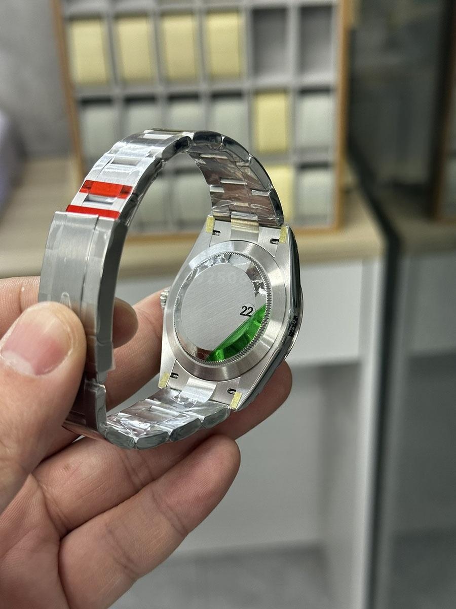VS Factory Rolex 41 Oyster Perpetual serisi beyaz kadranlı replika kol saati - VS saat — 6. fotoğraf