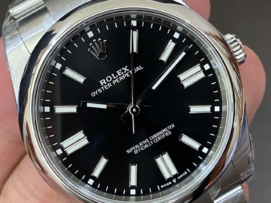 VS Factory Rolex 41 Oyster Perpetual Serisi Siyah Kadran Replika Kol Saati - VS Saat — 2. fotoğraf