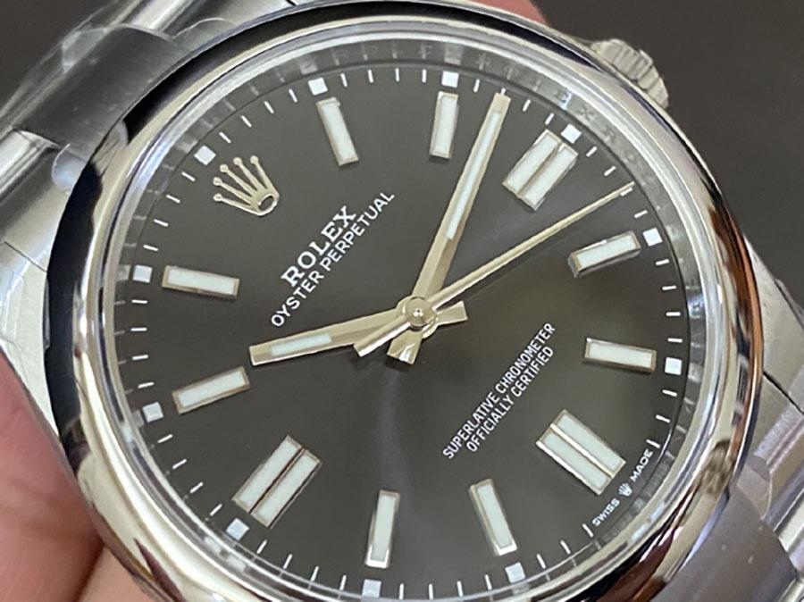 VS Factory Rolex 41 Oyster Perpetual Serisi Siyah Kadran Replika Kol Saati - VS Saat — 3. fotoğraf