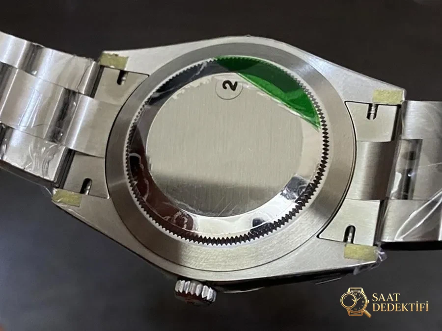 VS Factory Rolex 41 Oyster Perpetual Serisi Siyah Kadran Replika Kol Saati - VS Saat - Bilezik, Toka ve Klips Mekanizması