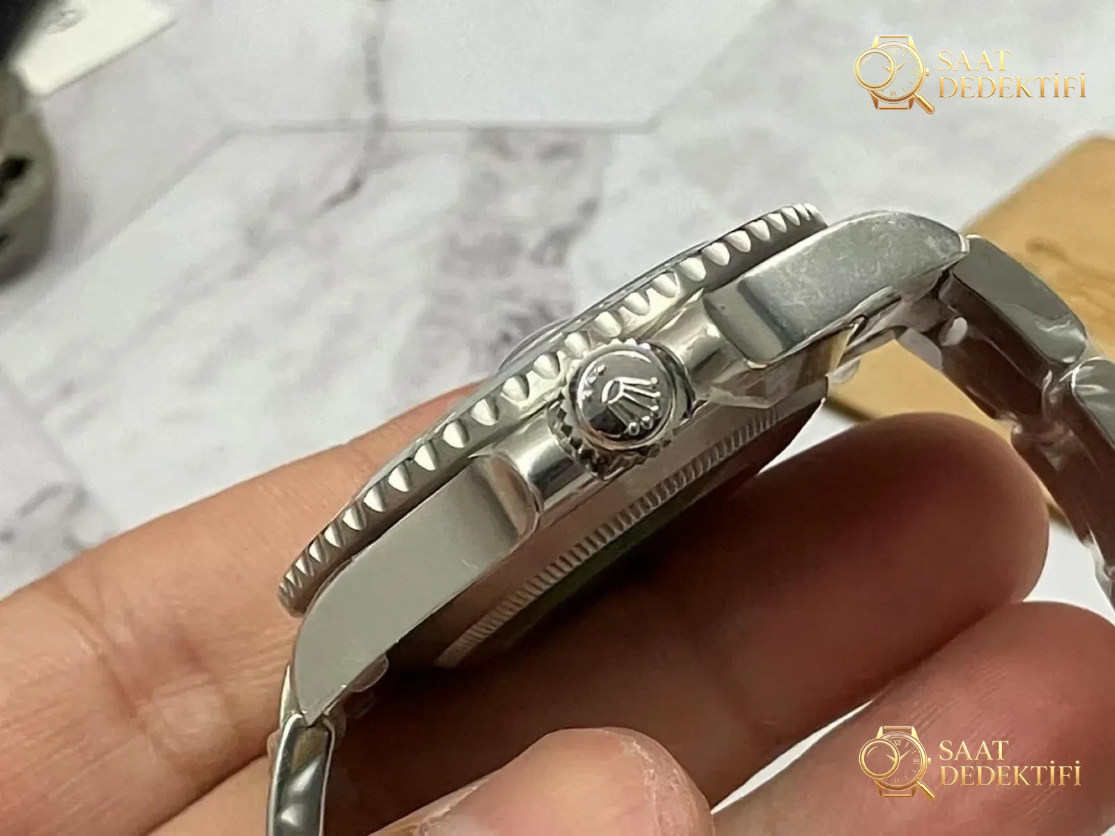 VS Factory Rolex 41 yeşil su hayaleti, Dandong 3235 mekanizmasıyla en iyi versiyon mu? - Klips Kilidi ve Lazer Damgalar