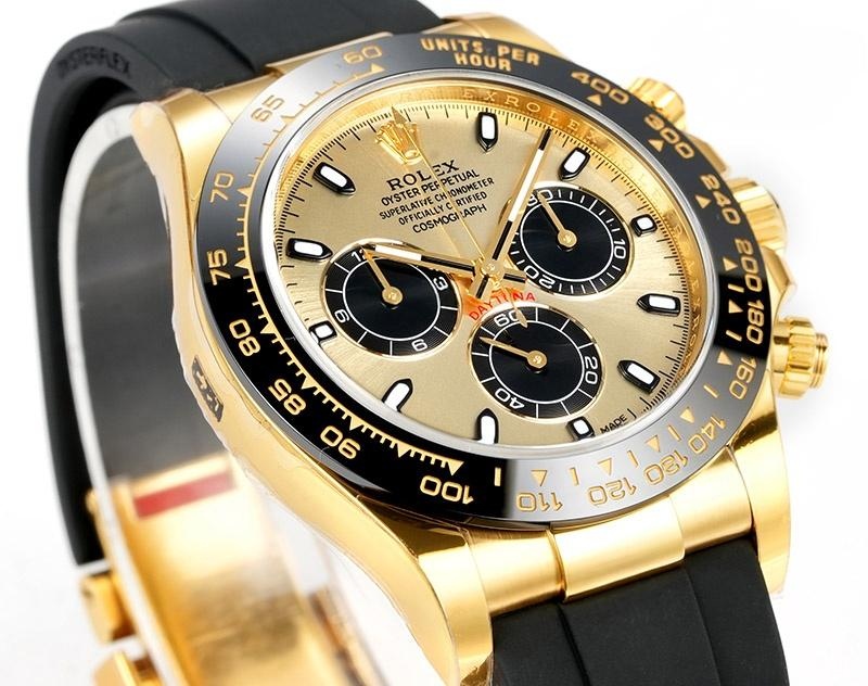 VS Factory Rolex 4130 versiyonu Daytona siyah kadran gravür modeli replika saat - VS saat — 5. fotoğraf
