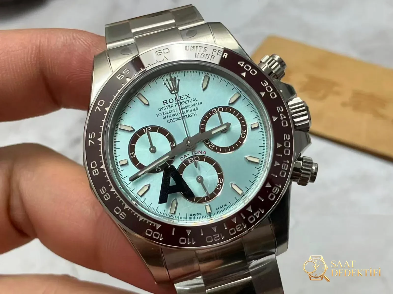 VS Factory Rolex ağırlık dengeli Buzul Mavisi Daytona: Dandong 4131 mekanizmasına yükseltildi, 177 grama çıktı, elde tam oturuyor, detaylar yerli yerinde - Arka Kapak ve Mekanizma Detayı