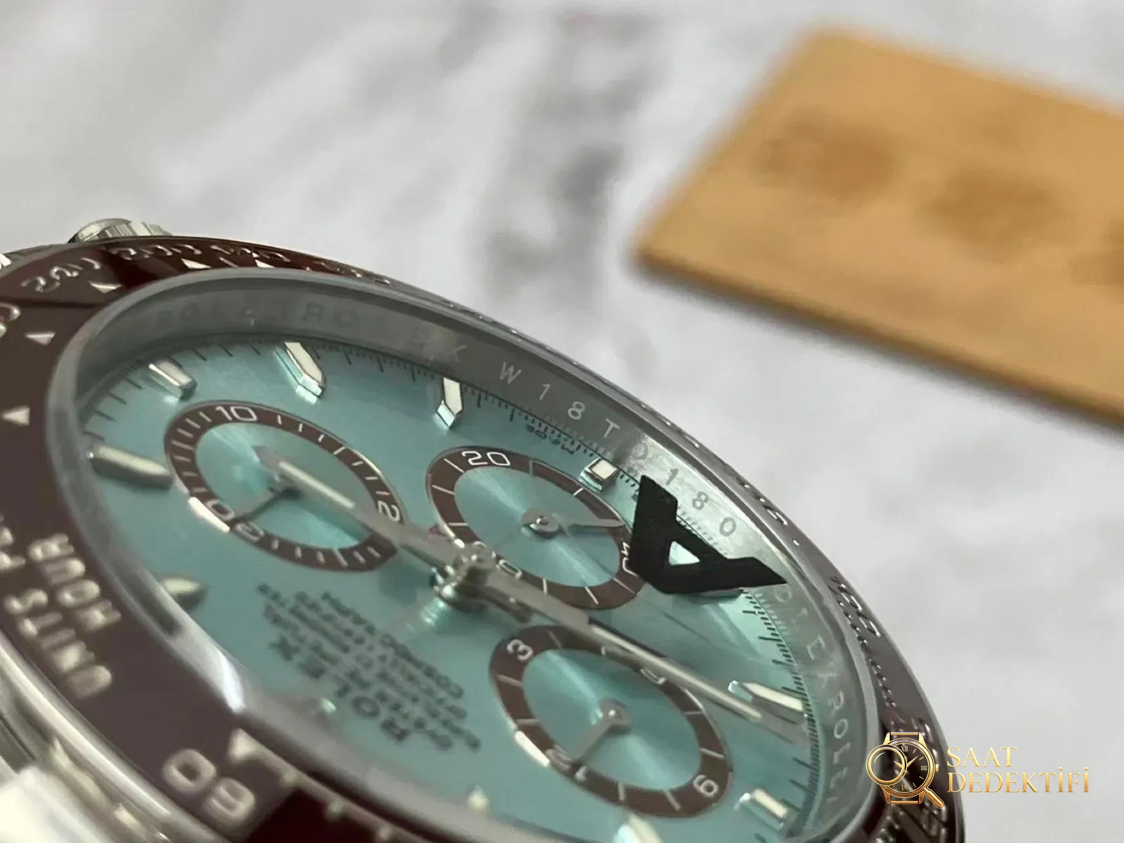 VS Factory Rolex ağırlık dengeli Buzul Mavisi Daytona: Dandong 4131 mekanizmasına yükseltildi, 177 grama çıktı, elde tam oturuyor, detaylar yerli yerinde - Makro Kadran ve İndeks İşçiliği