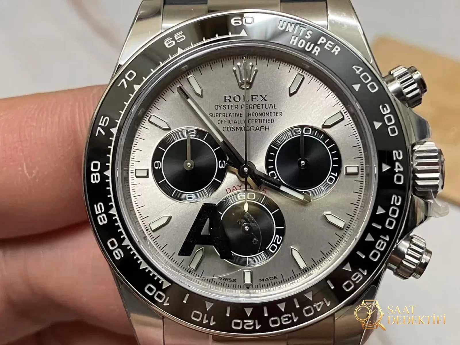 VS Factory Rolex ağırlık dengeli gri kauçuk kayışlı Daytona / beyaz altın Daytona, Dantong 4131 mekanizma 137 gram işçilik nasıl? - fotoğraf 4