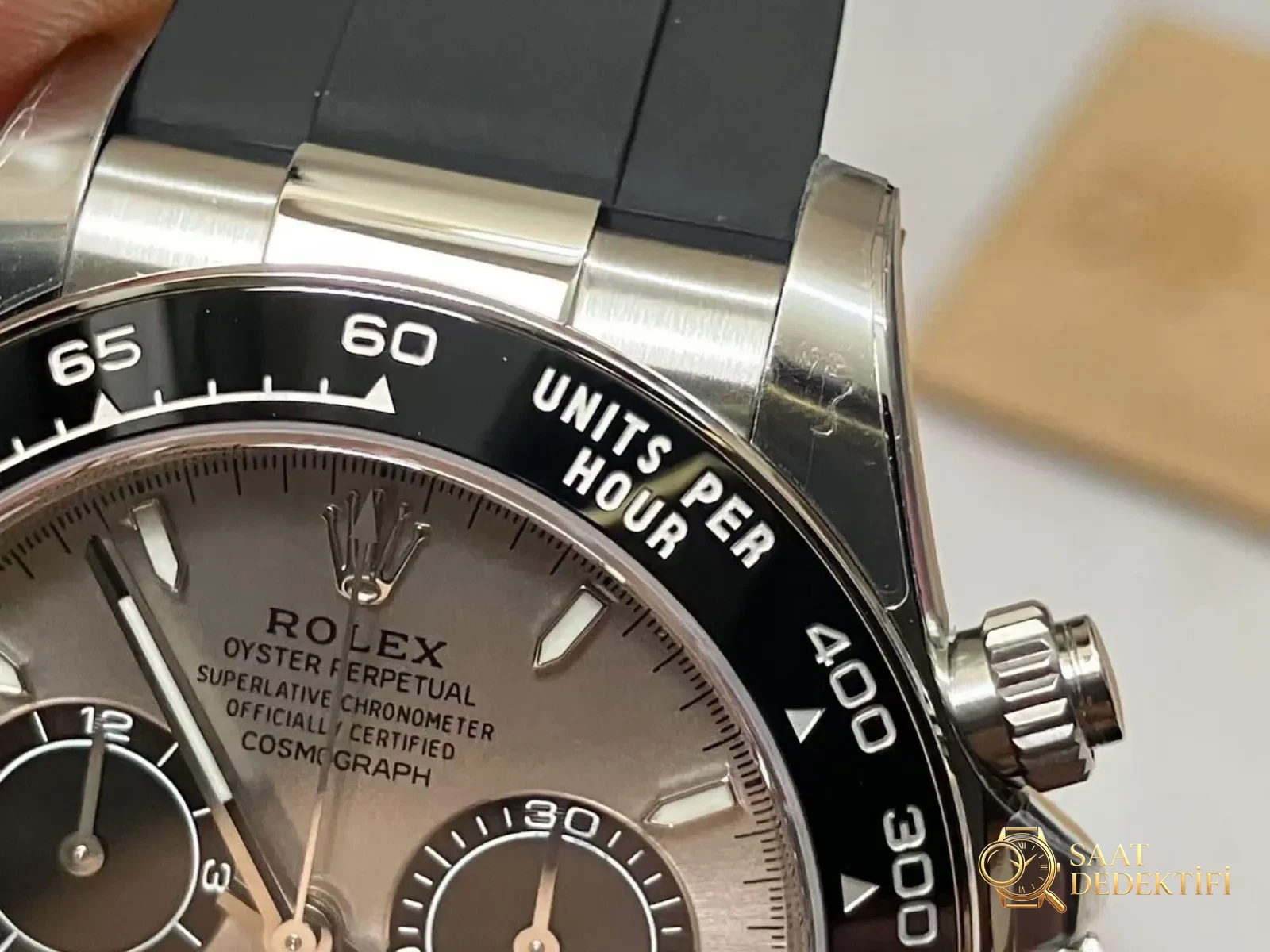 VS Factory Rolex ağırlık dengeli gri kauçuk kayışlı Daytona / beyaz altın Daytona, Dantong 4131 mekanizma 137 gram işçilik nasıl? - fotoğraf 8