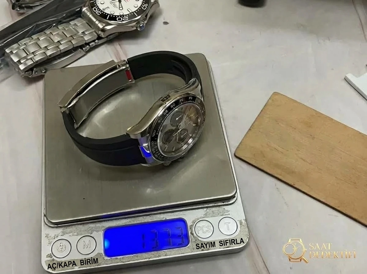 VS Factory Rolex ağırlık dengeli gri kauçuk kayışlı Daytona / beyaz altın Daytona, Dantong 4131 mekanizma 137 gram işçilik nasıl? - fotoğraf 9