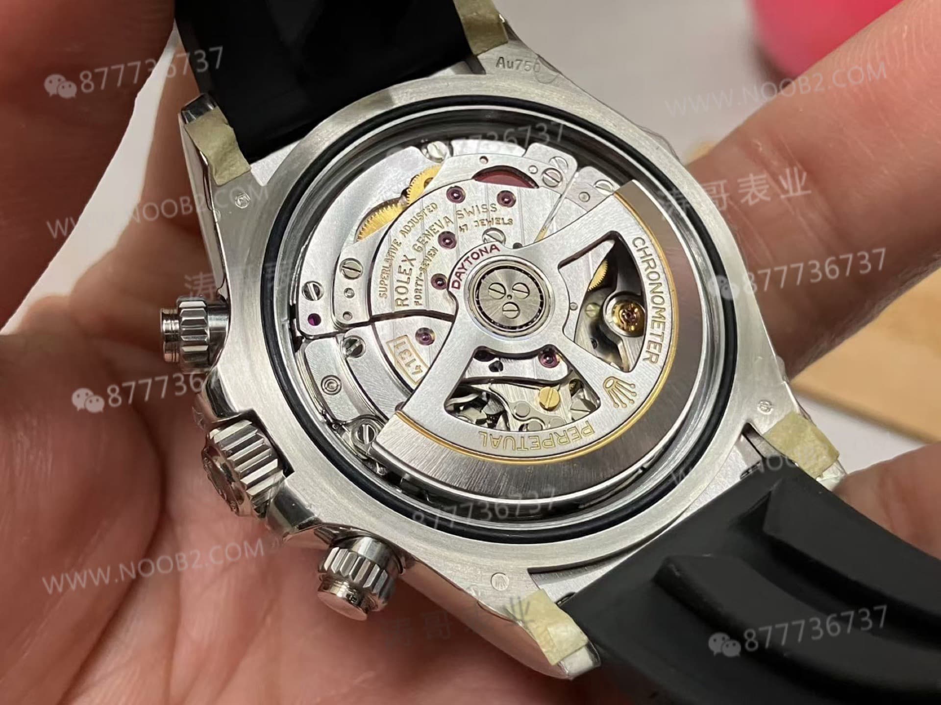 VS Factory Rolex ağırlık dengeli gri kauçuk kayışlı Daytona / beyaz altın Daytona, Dantong 4131 mekanizma 137 gram işçilik nasıl? — 14. fotoğraf