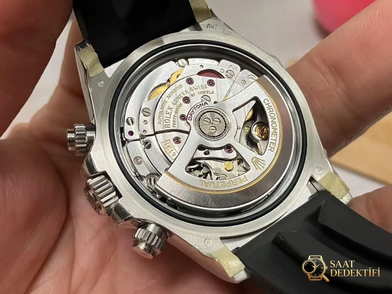 VS Factory Rolex ağırlık dengeli gri kauçuk kayışlı Daytona / beyaz altın Daytona, Dantong 4131 mekanizma 137 gram işçilik nasıl? - fotoğraf 13