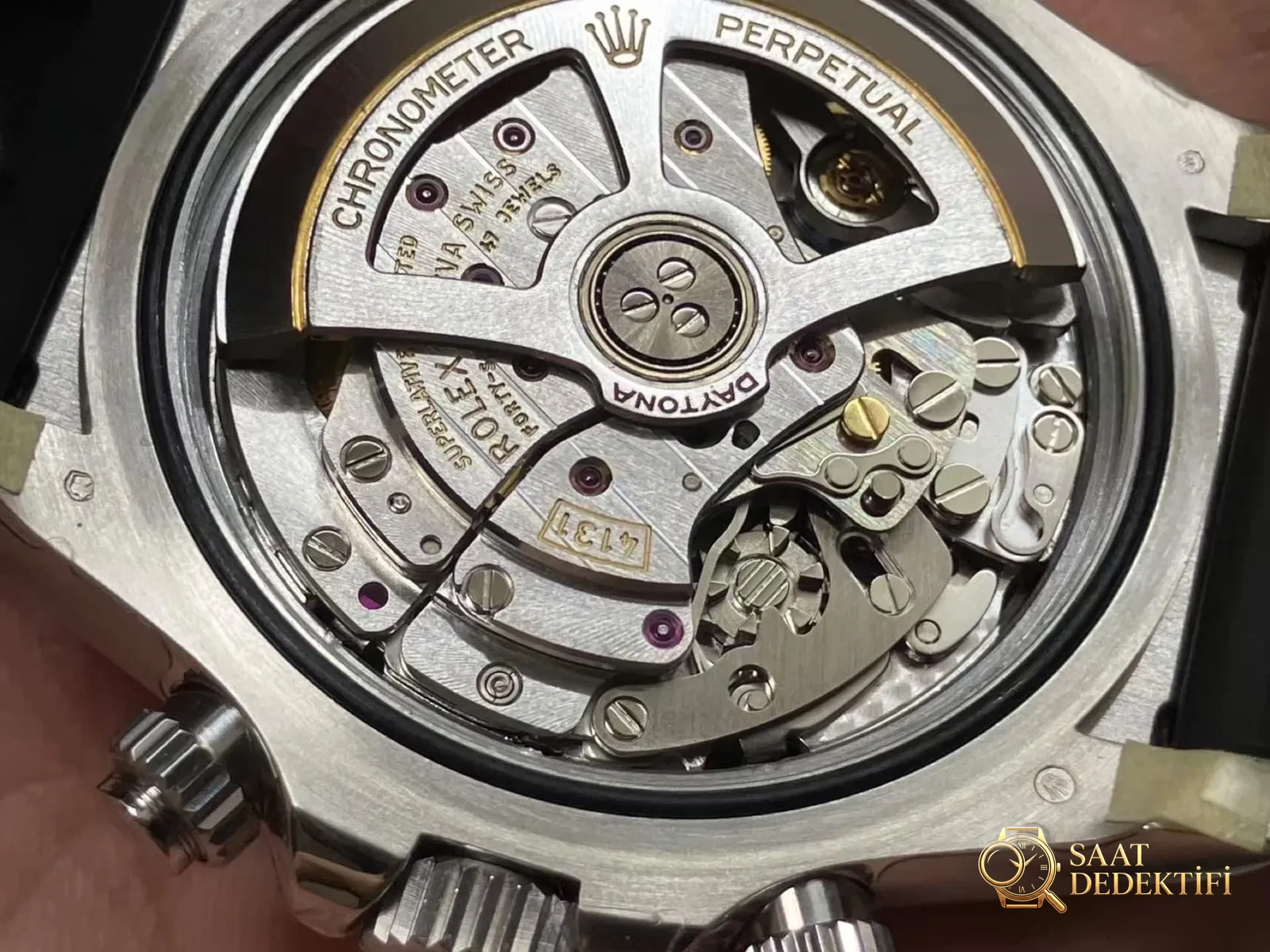 VS Factory Rolex ağırlık dengeli gri kauçuk kayışlı Daytona / beyaz altın Daytona, Dantong 4131 mekanizma 137 gram işçilik nasıl? - fotoğraf 14