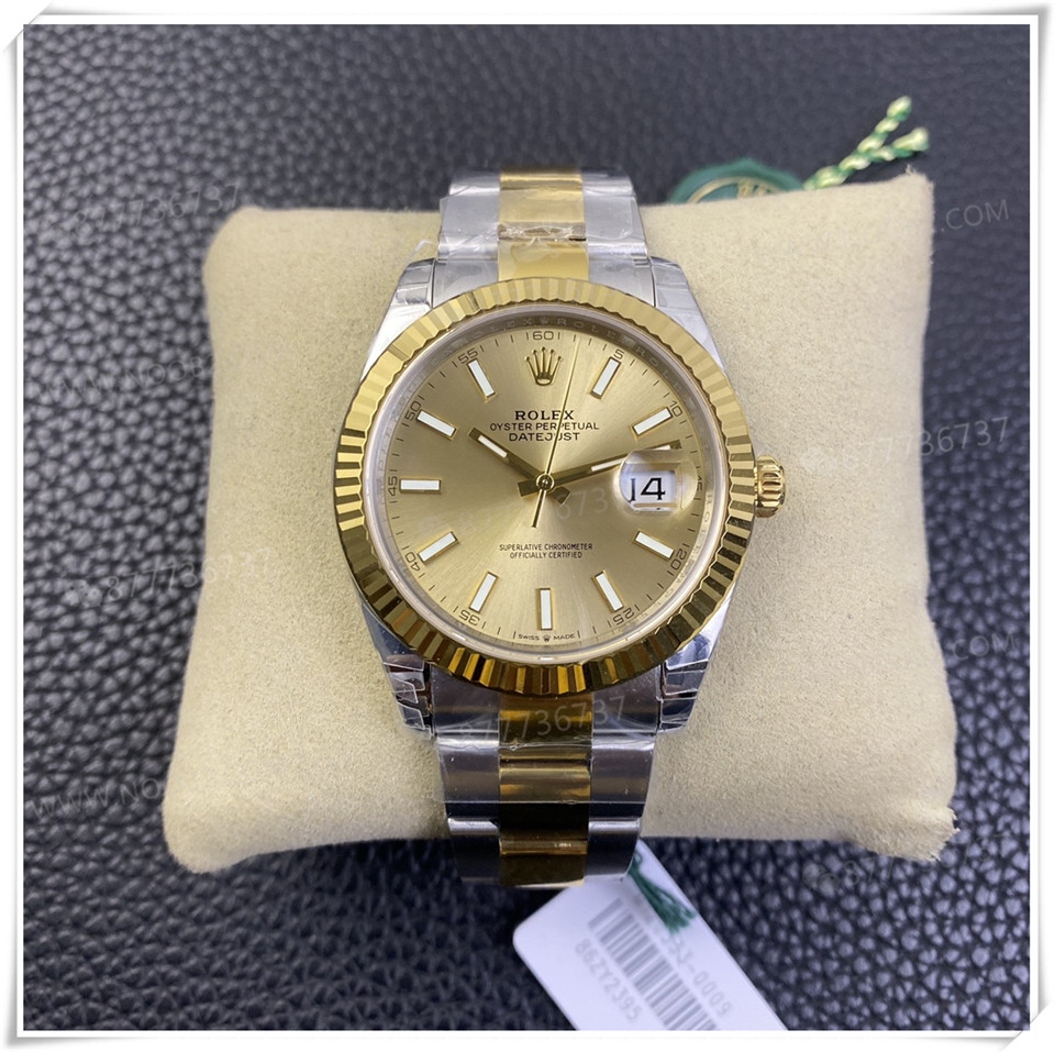 VS Factory Rolex altın-çelik Datejust 41 mm 3235 mekanizmalı replika saatin kalitesi iyi mi? — 11. fotoğraf