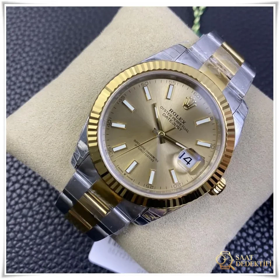 VS Factory Rolex altın-çelik Datejust 41 mm 3235 mekanizmalı replika saatin kalitesi iyi mi? - Kasa Çeliği ve Polisaj Kalitesi