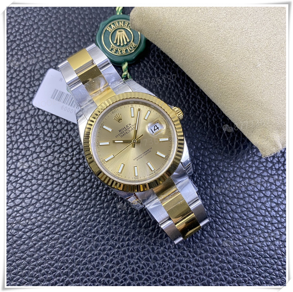 VS Factory Rolex altın-çelik Datejust 41 mm 3235 mekanizmalı replika saatin kalitesi iyi mi? — 16. fotoğraf