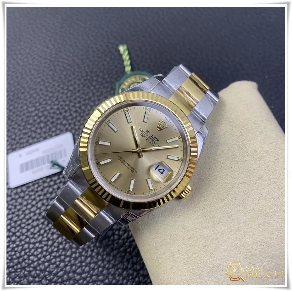 VS Factory Rolex altın-çelik Datejust 41 mm 3235 mekanizmalı replika saatin kalitesi iyi mi? - Kadran İbreleri ve Saniye Akışı