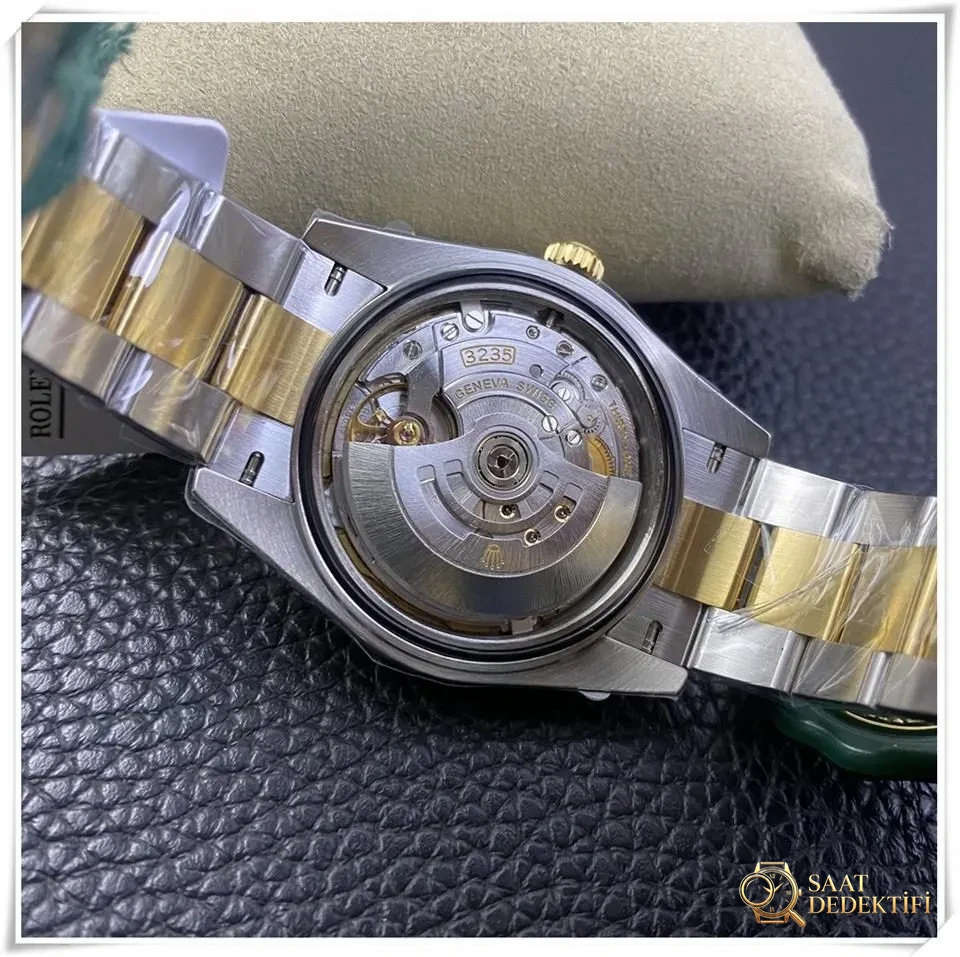 VS Factory Rolex altın-çelik Datejust 41 mm 3235 mekanizmalı replika saatin kalitesi iyi mi? - Kordon Dokusu ve Dikiş Detayları