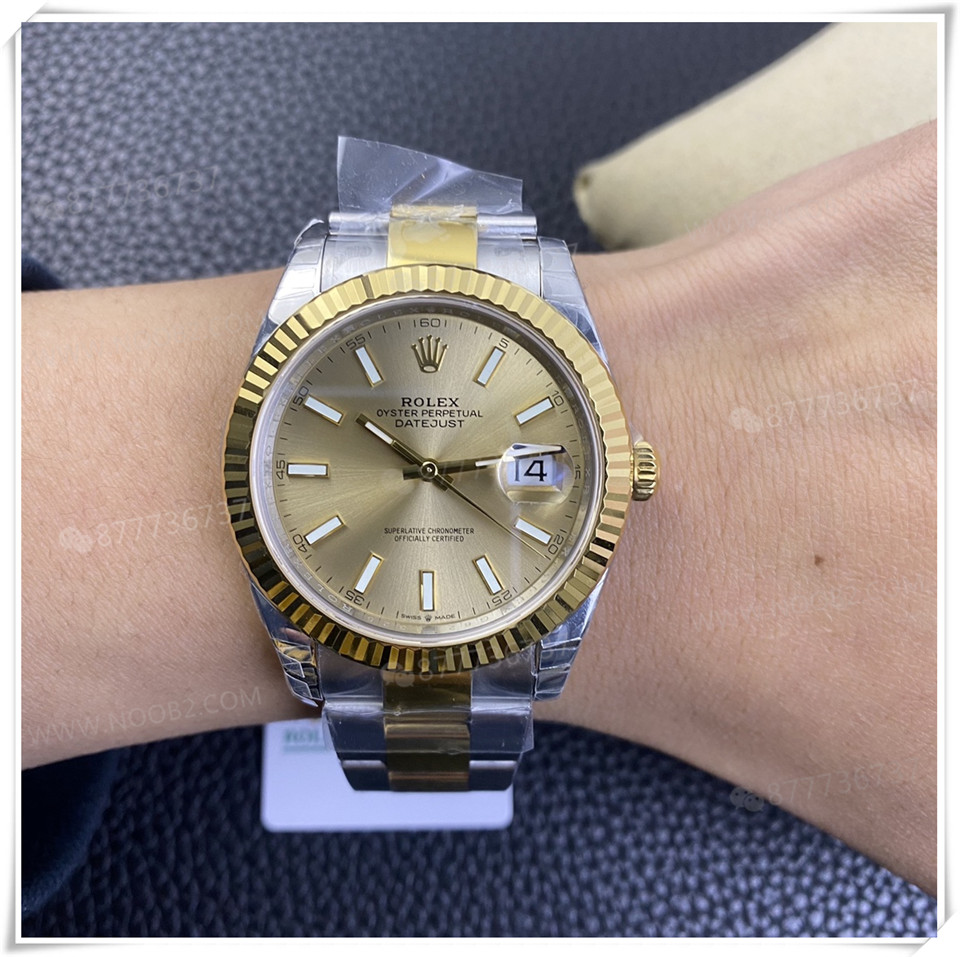 VS Factory Rolex altın-çelik Datejust 41 mm 3235 mekanizmalı replika saatin kalitesi iyi mi? — 24. fotoğraf