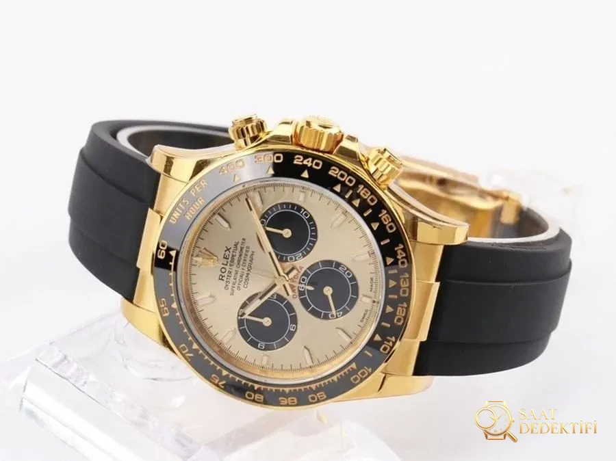 VS Factory Rolex altın Daytona 4131 model replika saat - VS Daytona - Arka Kapak ve Mekanizma Detayı