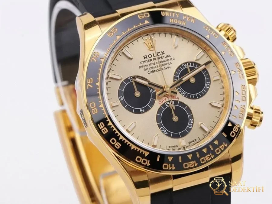 VS Factory Rolex altın Daytona 4131 model replika saat - VS Daytona - Bilezik, Toka ve Klips Mekanizması