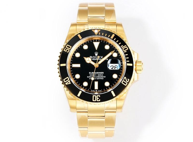 VS Factory Rolex altın Siyah Su Hayaleti 3235 replika saat - VS saat — 1. fotoğraf