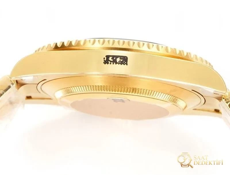 VS Factory Rolex altın Siyah Su Hayaleti 3235 replika saat - VS saat - Klips Kilidi ve Lazer Damgalar