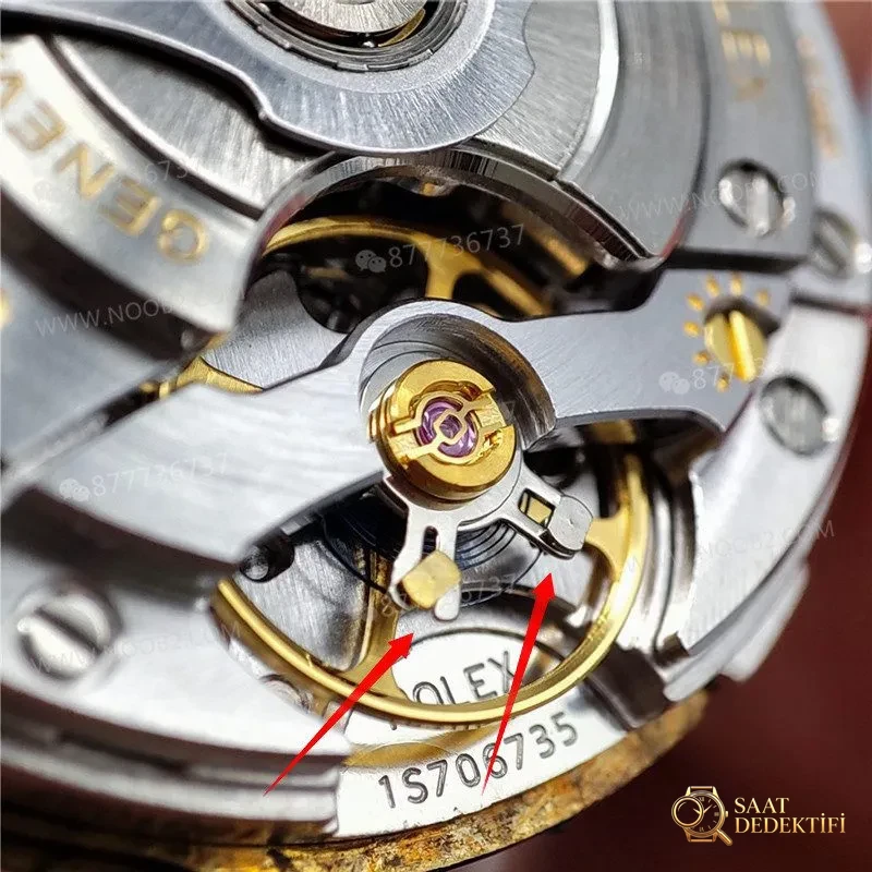 VS Factory Rolex beyaz altın Yacht-Master m226659 söküm incelemesi - Mekanizma Çark Dizilimi ve Taş Yatakları