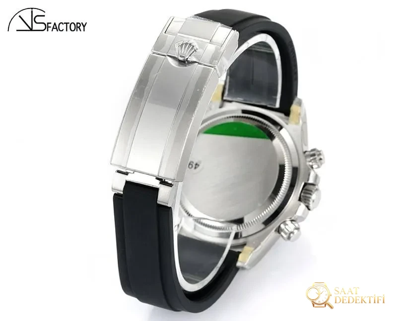 VS Factory Rolex Beyaz-Siyah Daytona Replika Saat - VS Daytona - Bilekte Duruş ve Kasa Orantısı