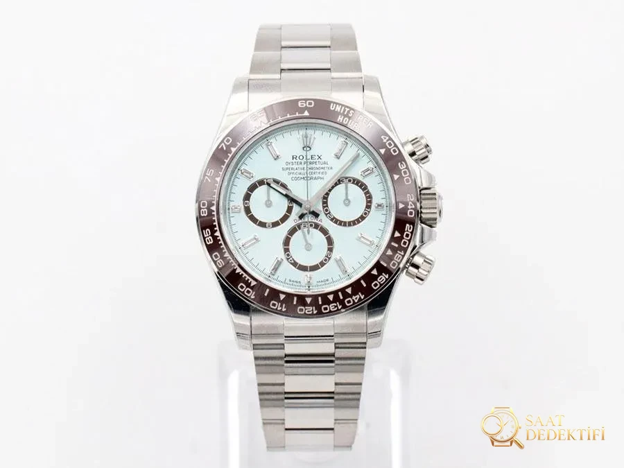 Vs Factory Rolex Ice Blue Daytona 4131 Replica Watch vs Daytona Watch Case - Front View and Case Design