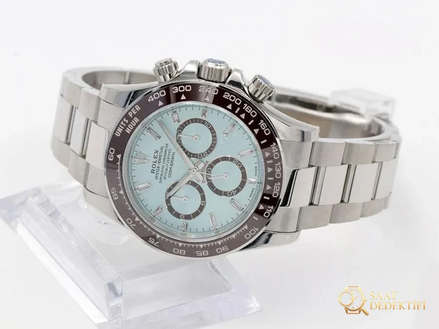 VS Factory Rolex Ice Blue Daytona 4131 Replica Watch - VS Daytona Watch - Clip Lock and Laser Stamps
