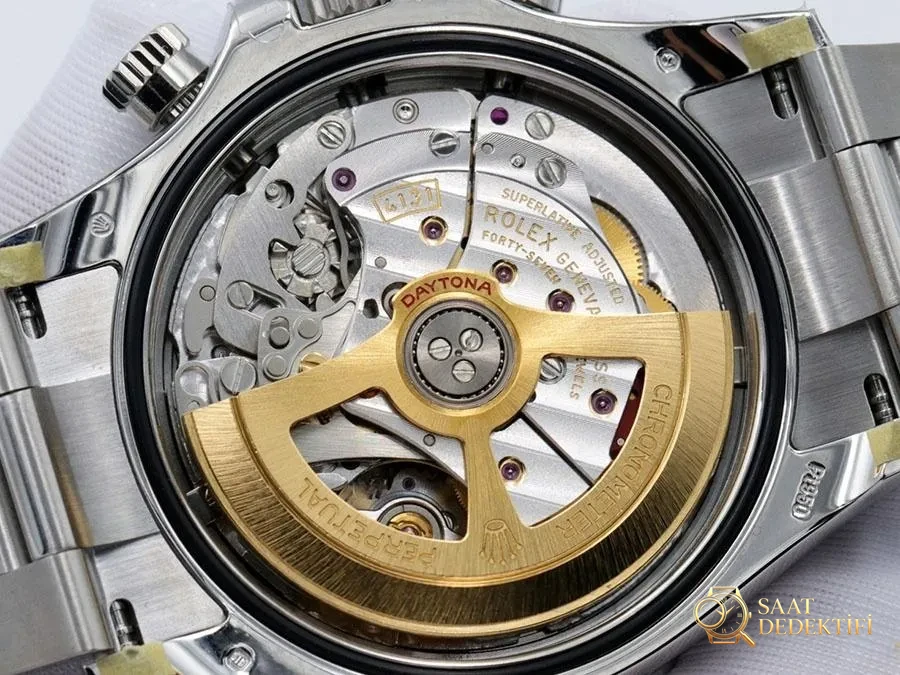 VS Factory Rolex Ice Blue Daytona 4131 Replica Watch - VS Daytona Watch - Mechanism Mainspring and Balance Detail