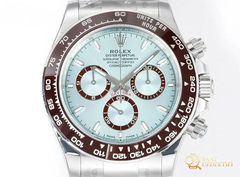 VS Factory Rolex Buz Mavisi Daytona Replika Kol Saati - VS Daytona İncelemesi - Bilezik, Toka ve Klips Mekanizması