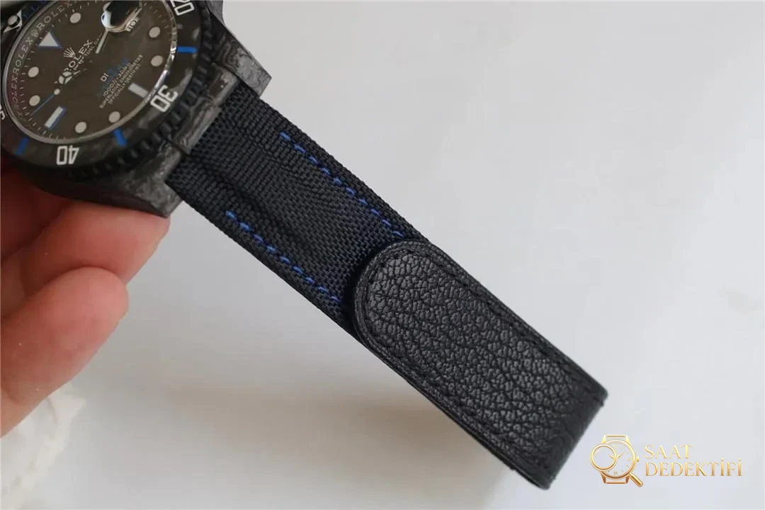 VS Factory Rolex Carbon Sea-Dweller Su Hayaleti DIW Karbon Fiber İncelemesi – Yüksek Çözünürlüklü Gerçek Çekim Detay Görselleri Ekli - Toka İçi Mikro Ayar Mekanizması