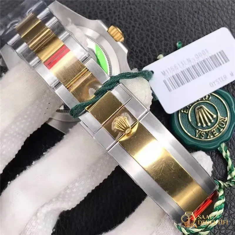 VS Factory Rolex çelik-altın siyah Submariner işçiliği nasıl? - Klips Kilidi ve Lazer Damgalar