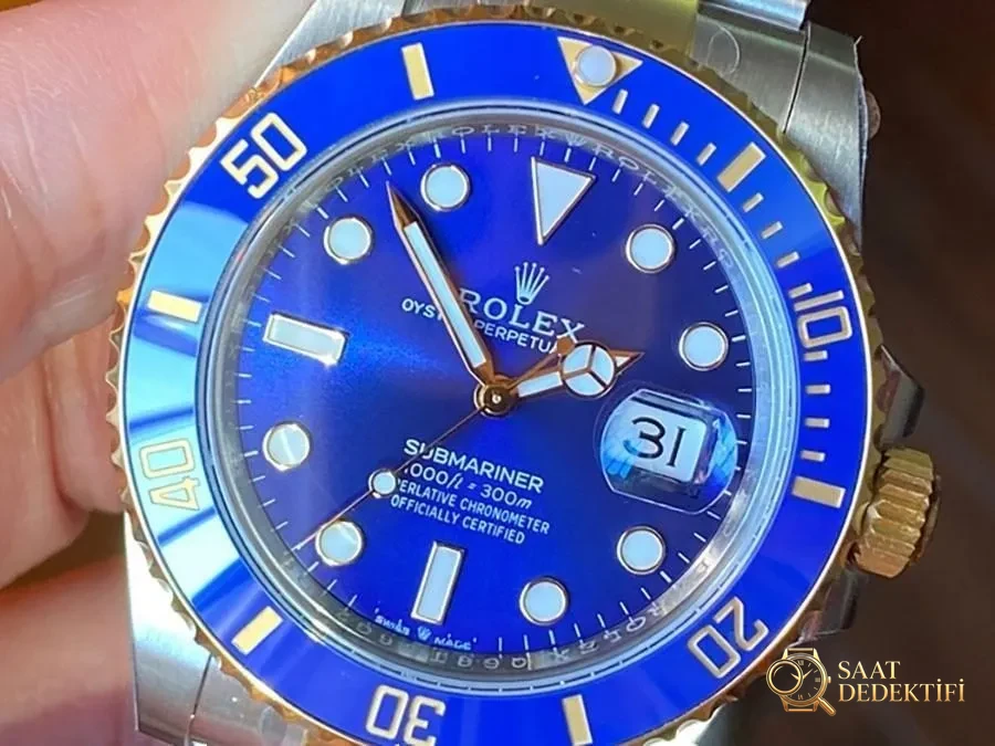 VS Factory Rolex çelik-altın Submariner 3235 replika saat - VS Factory - Bilezik, Toka ve Klips Mekanizması