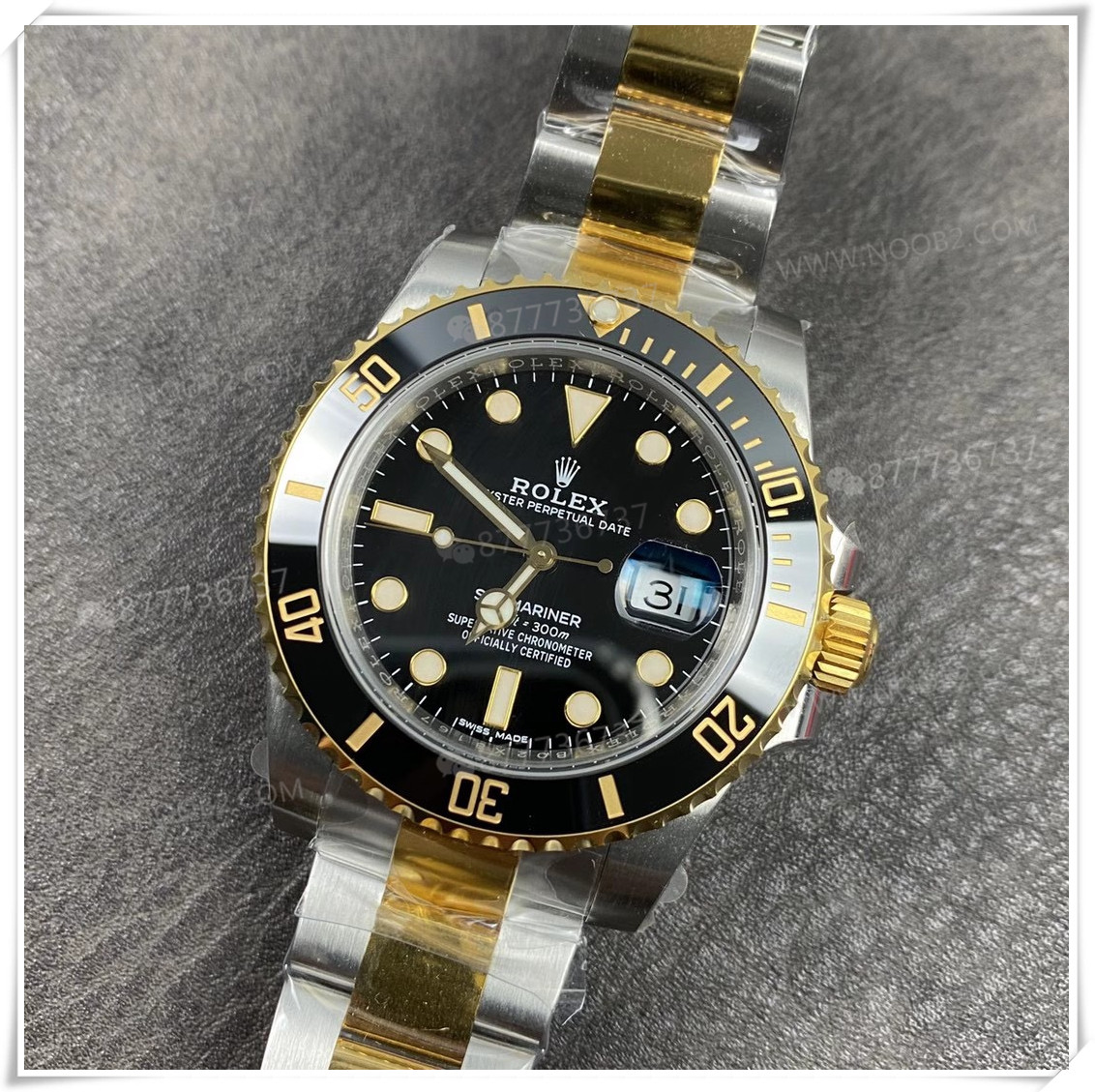 VS Factory Rolex çelik-altın (Two-Tone) Siyah Su Hayaleti 116613 altın kaplama sürüm ile elektrolizle kaplama arasındaki fark nedir? Rengi solar mı? — 4. fotoğraf