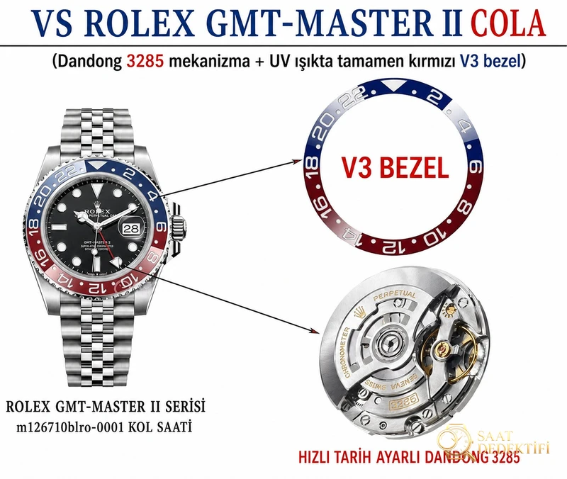 Rolex VS Factory Replika Saat İncelemesi - Ön Görünüm ve Kasa Tasarımı