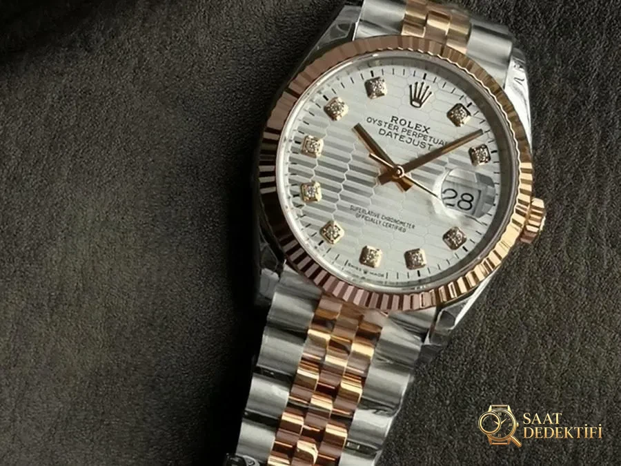 VS Factory Rolex Datejust 36 126231-0039 replika saat - VS saat - Kasa Profili ve Kurma Kolu İncelemesi