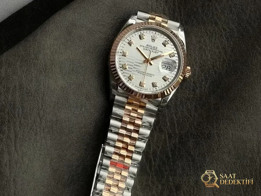 VS Factory Rolex Datejust 36 126231-0039 replika saat - VS saat - Bilezik, Toka ve Klips Mekanizması