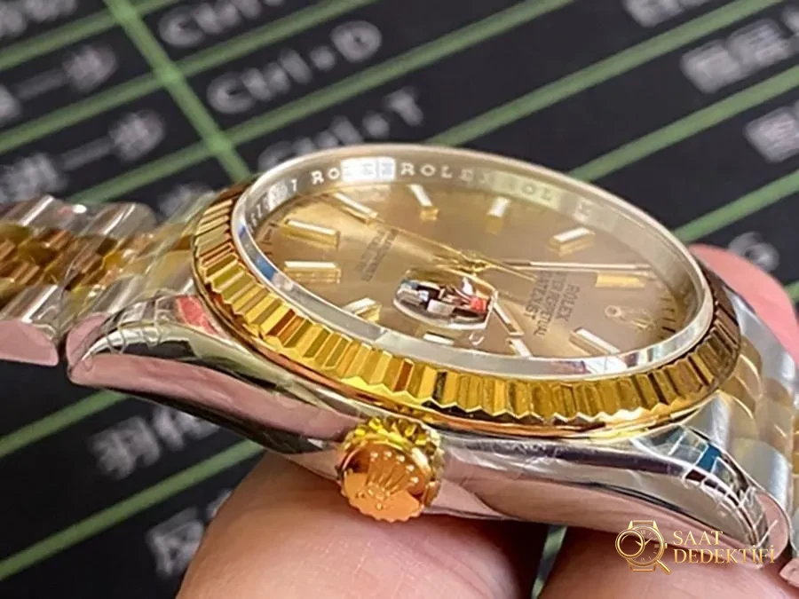 VS Factory Rolex Datejust 36 126233-0015 Replika Kol Saati - VS Saat - Makro Kadran ve İndeks İşçiliği