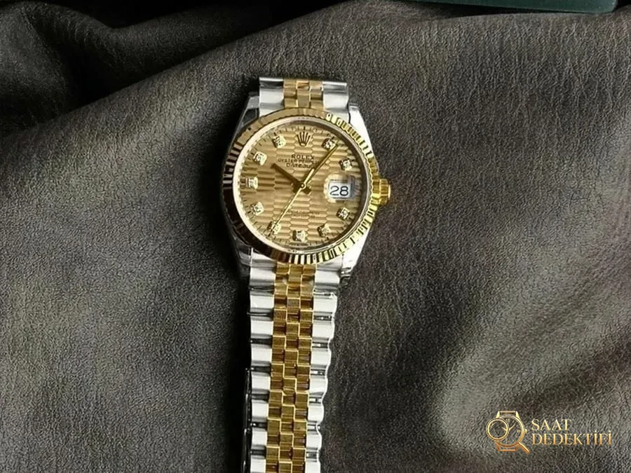 VS Factory Rolex Datejust 36 126233-0045 Replika Saat - VS Saat - Kasa Profili ve Kurma Kolu İncelemesi