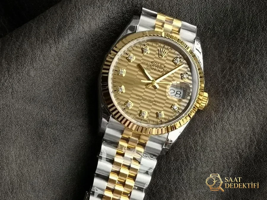 VS Factory Rolex Datejust 36 126233-0045 Replika Saat - VS Saat - Bilezik, Toka ve Klips Mekanizması