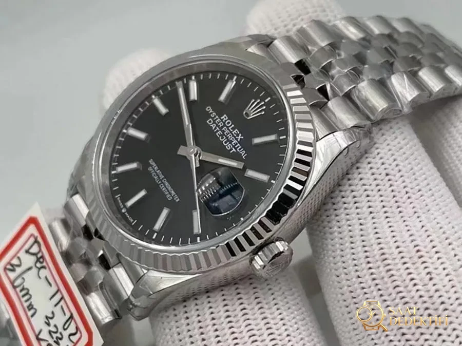 VS Factory Rolex Datejust 36 126234-0015 Replika Saat - VS Saat - Kadran Detayı ve Bezel İşçiliği