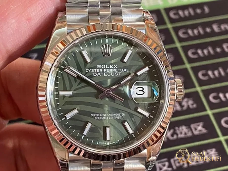 VS Factory Rolex Datejust 36 126234-0047 Replika Kol Saati - VS Saat - Kasa Profili ve Kurma Kolu İncelemesi