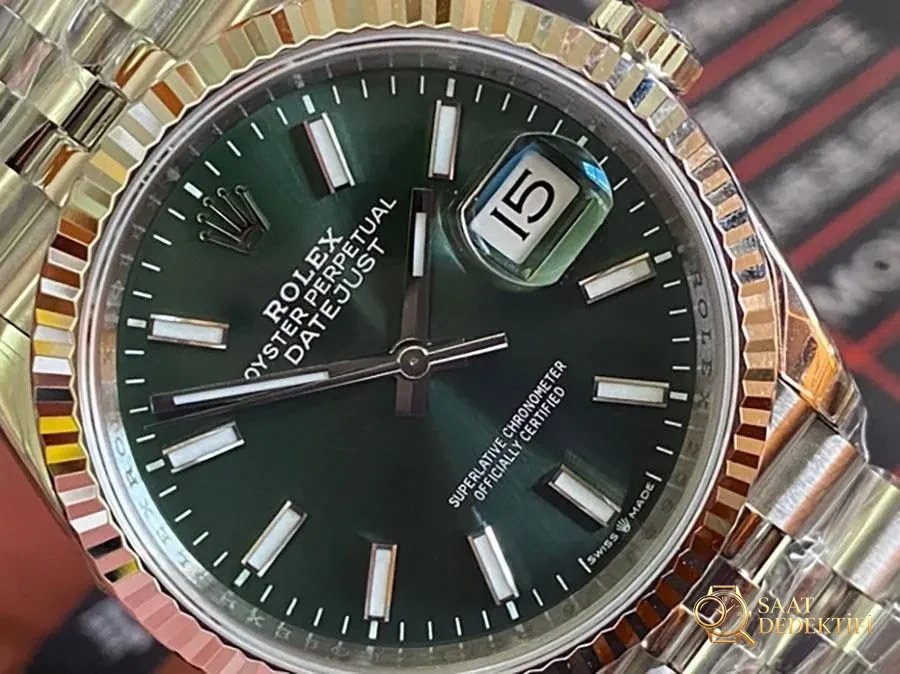 VS Factory Rolex Datejust 36 126234-0051 Replika Kol Saati - VS Saat - Arka Kapak ve Mekanizma Detayı
