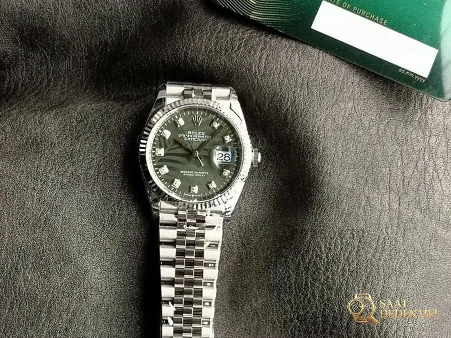 VS Factory Rolex Datejust 36 126234-0056 Replika Kol Saati - VS Saat - Kadran Detayı ve Bezel İşçiliği